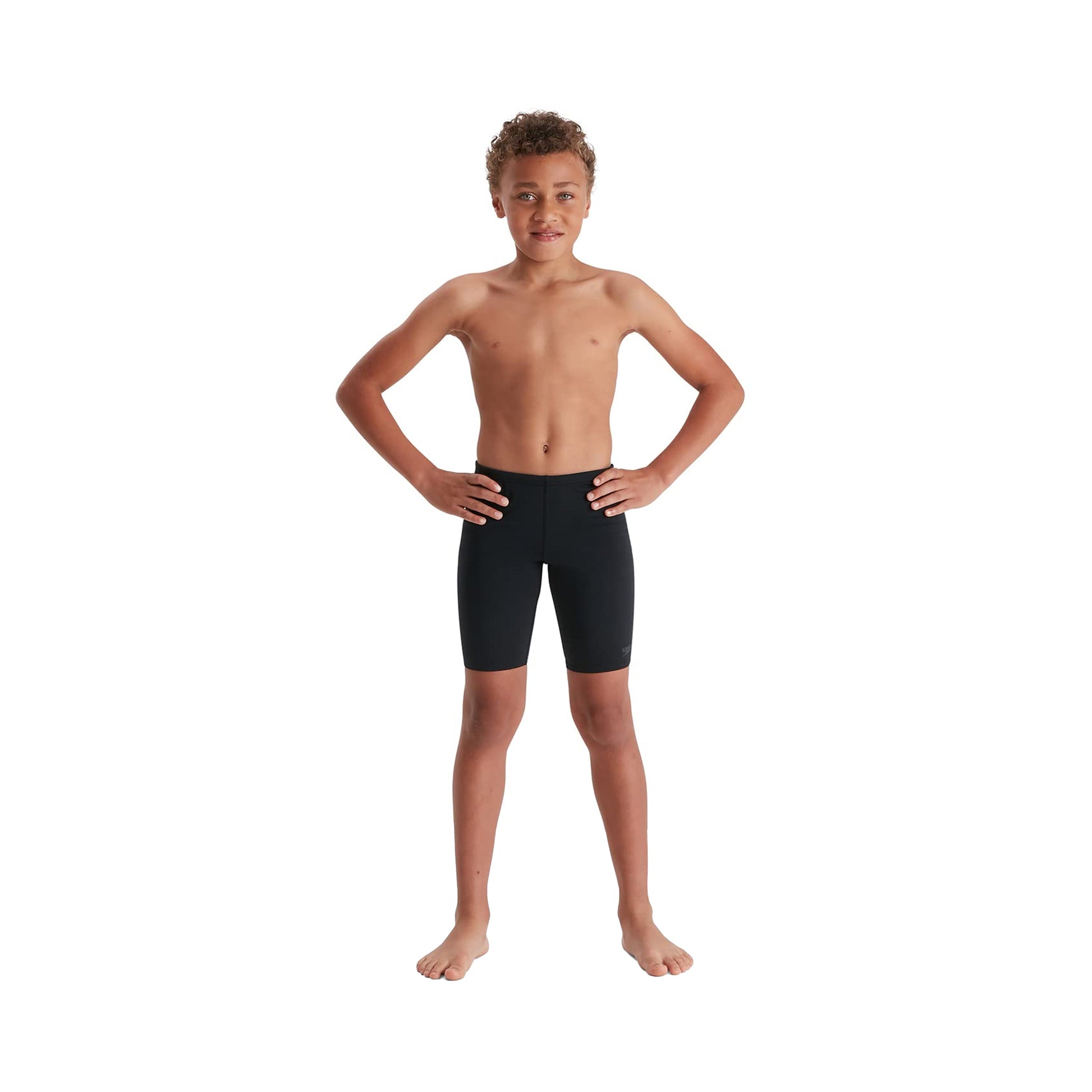 Black - Side - Speedo Childrens-Kids Eco Endurance+ Jammer Shorts