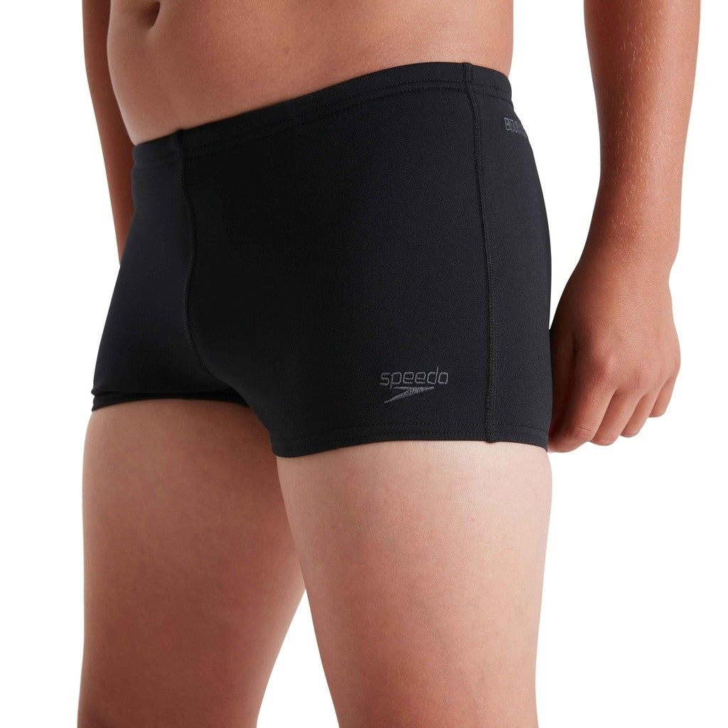 Black - Side - Speedo Childrens-Kids Eco Endurance+ Swim Shorts