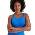 Bondi Blue - Side - Speedo Womens-Ladies Medalist Eco Endurance+ One Piece Swimsuit