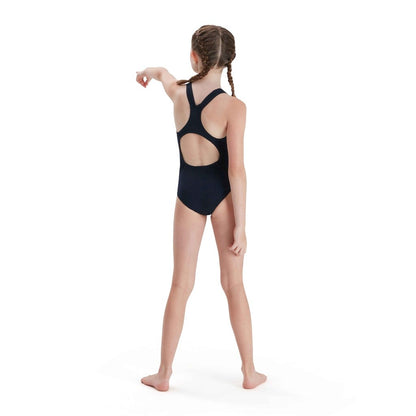 Navy - Lifestyle - Speedo Girls Medalist Eco Endurance+ One Piece Swimsuit