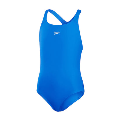 Bondi Blue - Front - Speedo Girls Medalist Eco Endurance+ One Piece Swimsuit