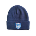 Navy - Front - England FA Core Cuffed Beanie