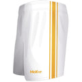 White-Gold - Front - McKeever Childrens-Kids Core 22 Youth GAA Shorts