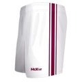 White-Maroon - Front - McKeever Childrens-Kids Core 22 Youth GAA Shorts