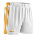 White-Amber - Front - McKeever Unisex Adult Core 22 GAA Shorts
