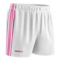 White-Pink - Front - McKeever Unisex Adult Core 22 GAA Shorts