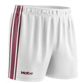 White-Maroon - Front - McKeever Unisex Adult Core 22 GAA Shorts