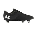 Black-White - Back - Canterbury Childrens-Kids Phoenix Raze Soft Ground Rugby Boots