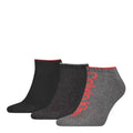 Grey-Black - Front - Calvin Klein Mens Trainer Socks (Pack of 3)