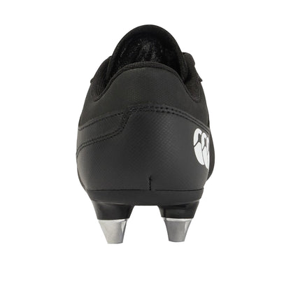 Black-White - Side - Canterbury Mens Phoenix Raze Soft Ground Rugby Boots