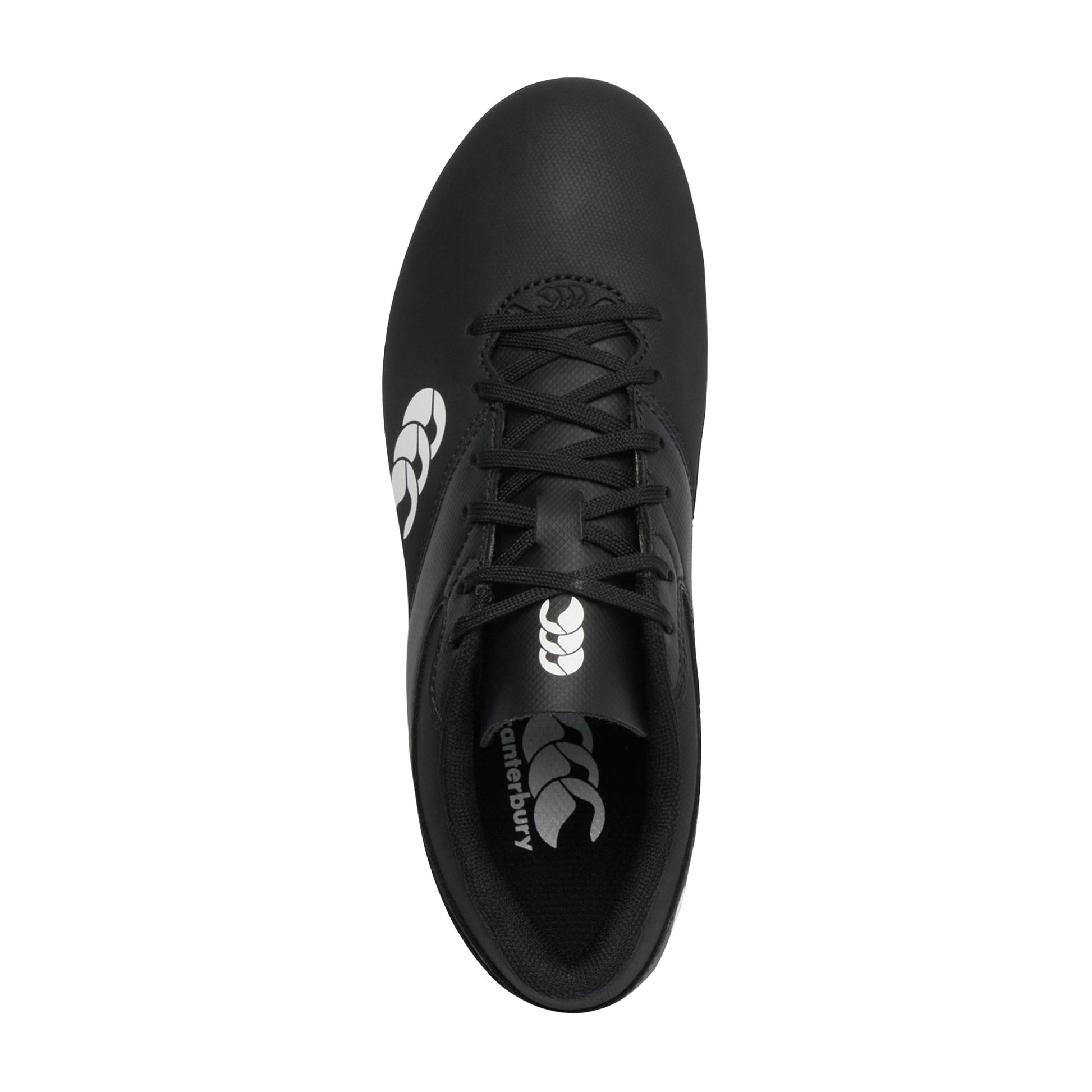 Black-White - Pack Shot - Canterbury Mens Phoenix Raze Soft Ground Rugby Boots