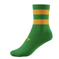 Green-Gold - Front - McKeever Childrens-Kids Pro Hooped Mid Calf Socks