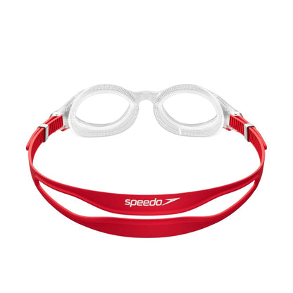 Clear-Red - Back - Speedo Unisex Adult 2.0 Biofuse Swimming Goggles