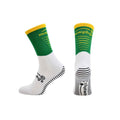 Green-Gold - Front - Murphys Childrens-Kids Pro GAA Gripped Mid Calf Socks