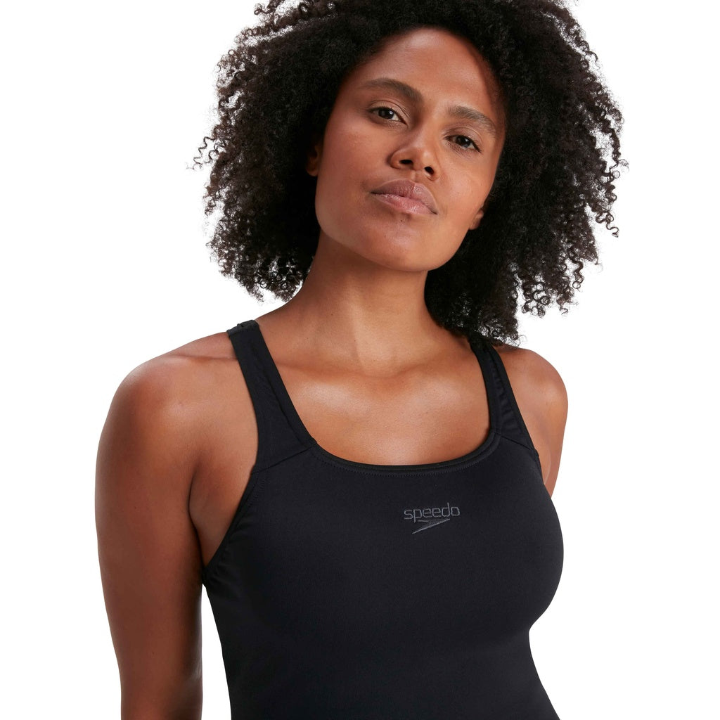 Black - Side - Speedo Womens-Ladies Eco Endurance+ Legsuit