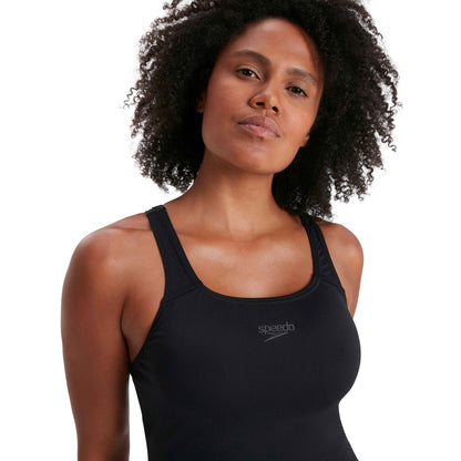 Black - Side - Speedo Womens-Ladies Eco Endurance+ Legsuit