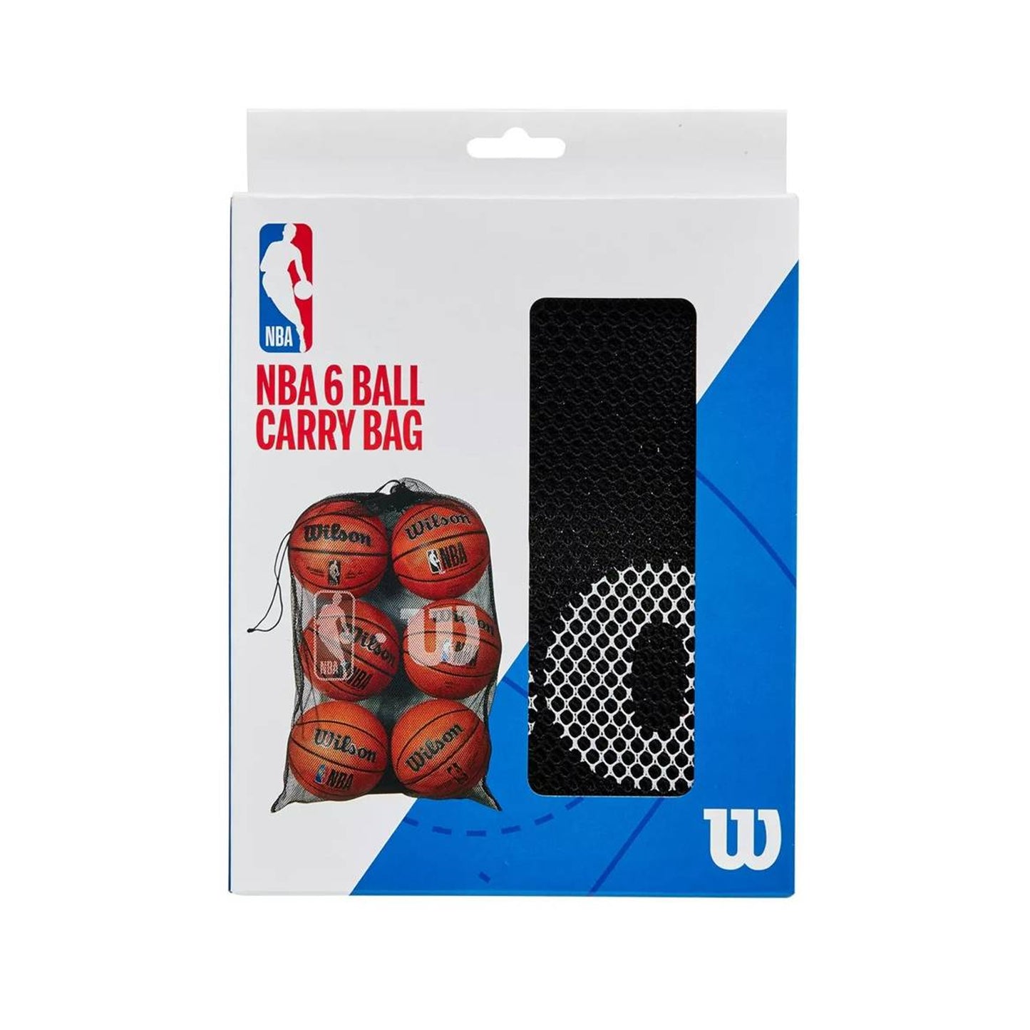 Black - Side - Wilson NBA Mesh Ball Bag