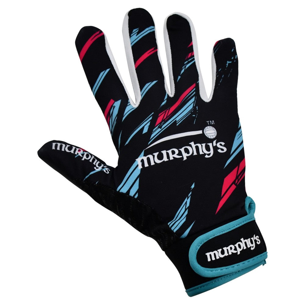 Black-Blue-Pink - Front - Murphys Unisex Adult Gaelic Gloves