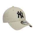 Cream-Black - Front - New Era Unisex Adult 9FORTY New York Yankees Baseball Cap