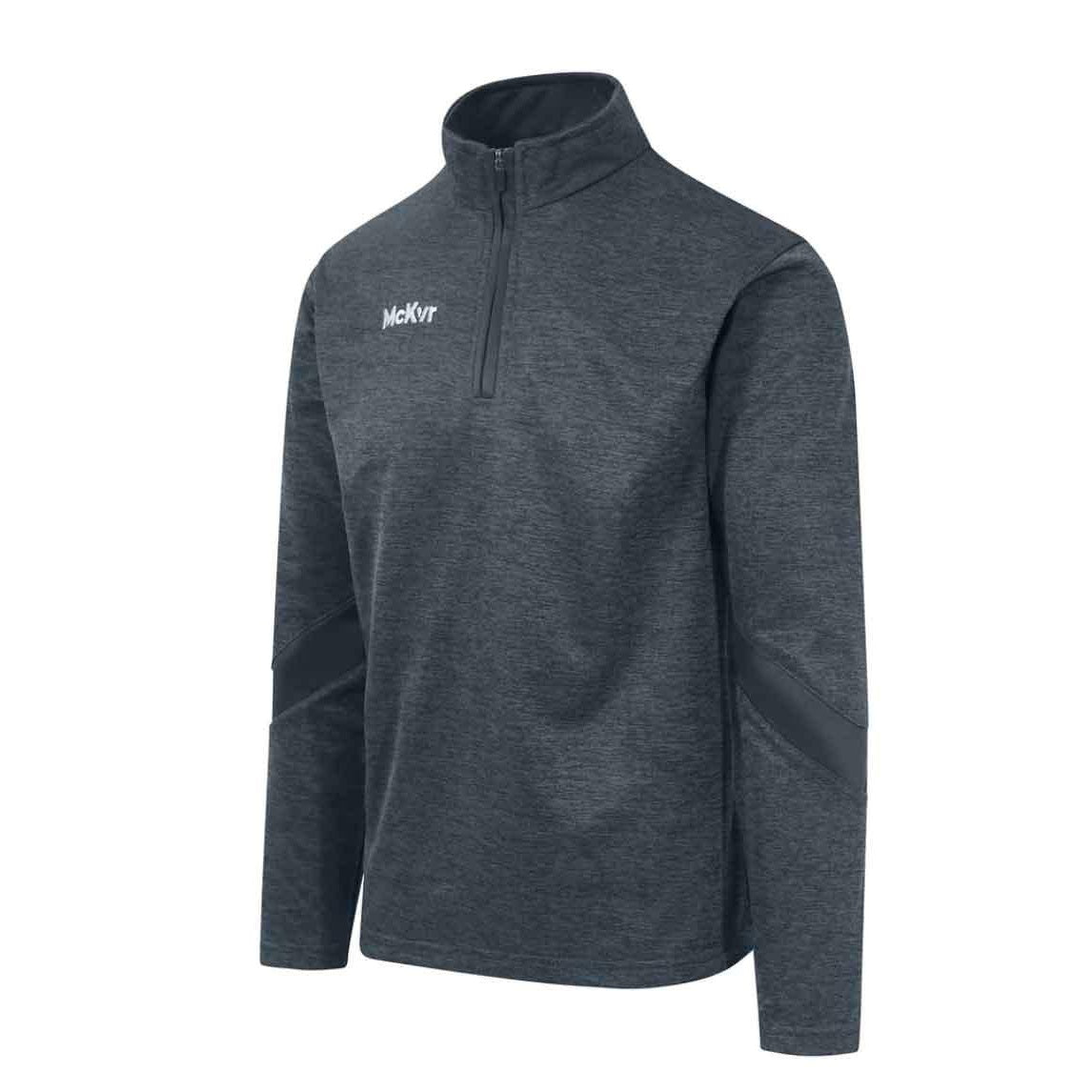 Charcoal - Front - McKeever Boys Core 22 Quarter Zip Top