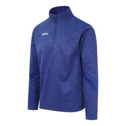 Royal Blue - Front - McKeever Boys Core 22 Quarter Zip Top