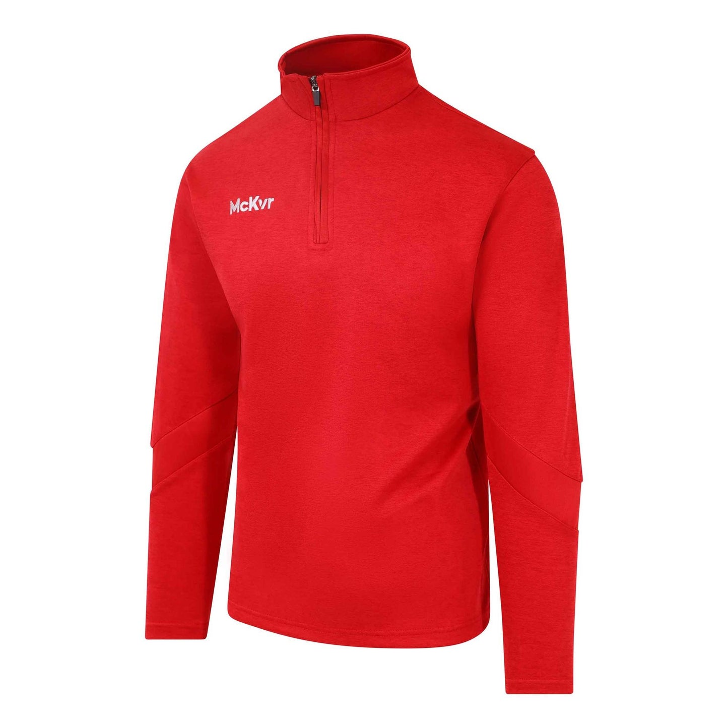 Red - Front - McKeever Boys Core 22 Quarter Zip Top