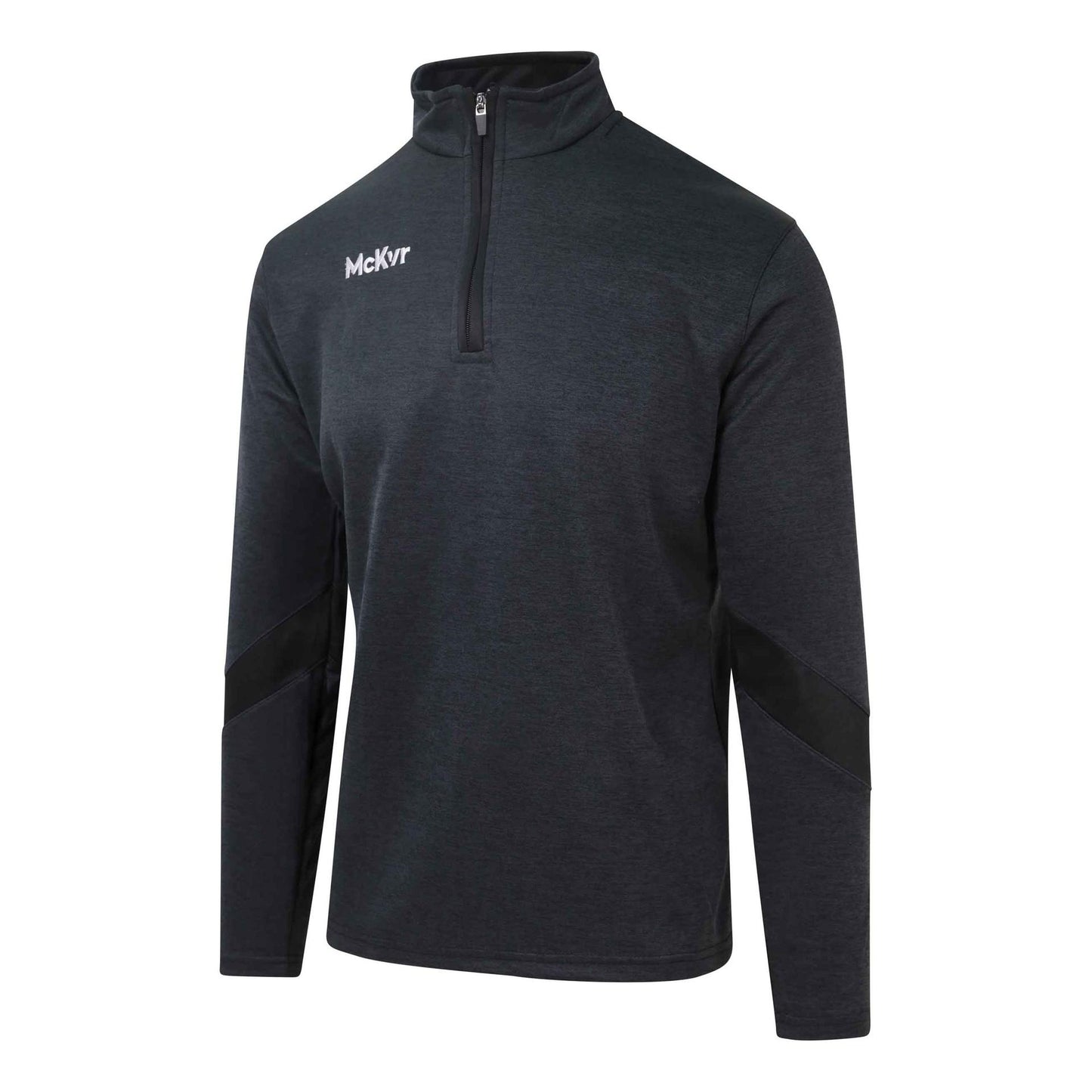 Black - Front - McKeever Boys Core 22 Quarter Zip Top