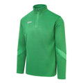 Green - Front - McKeever Mens Core 22 Quarter Zip Sweatshirt