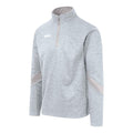 Grey - Front - McKeever Mens Core 22 Quarter Zip Sweatshirt
