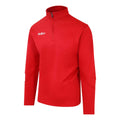 Red - Front - McKeever Mens Core 22 Quarter Zip Sweatshirt