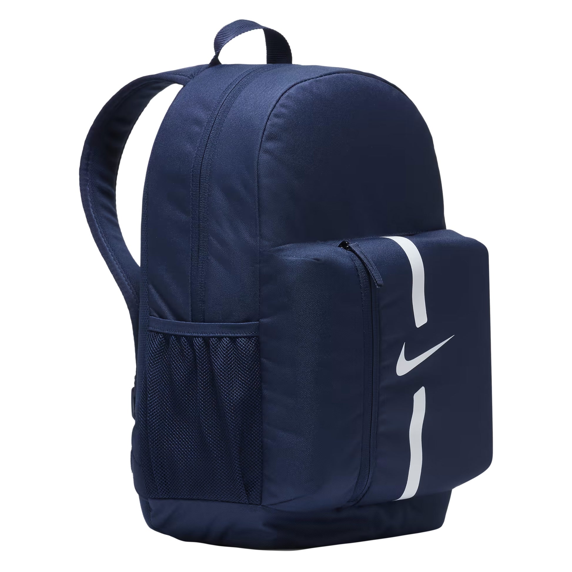 Navy-White - Side - Nike Childrens-Kids Academy Team 22L Backpack