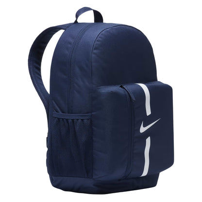 Navy-White - Side - Nike Childrens-Kids Academy Team 22L Backpack