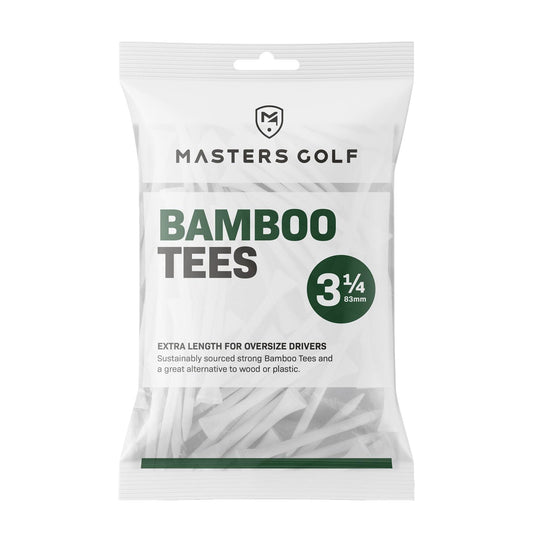 White - Front - Masters Bamboo Golf Tees (Pack of 15)
