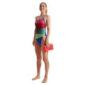 Red-Green - Pack Shot - Speedo Womens-Ladies Placement One Piece Swimsuit
