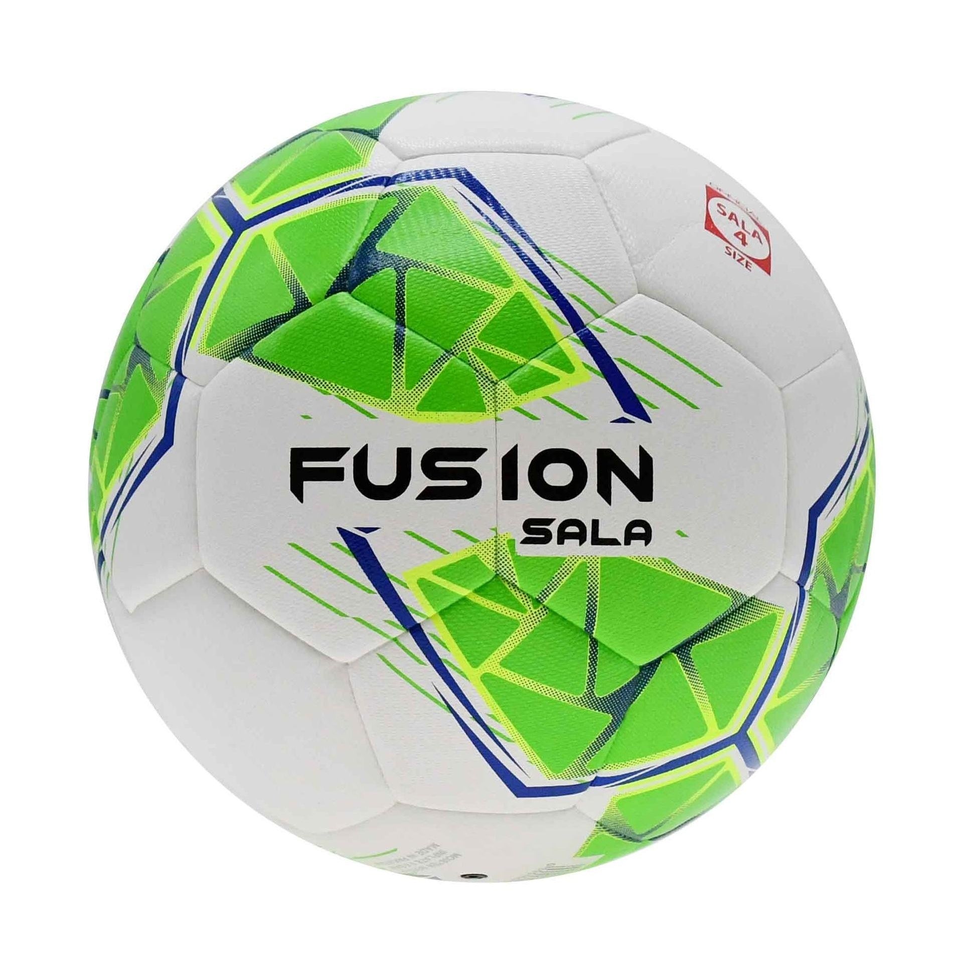 White-Fluorescent Green-Fluorescent Yellow-Blue - Front - Precision Fusion Sala 2024 Futsal Ball