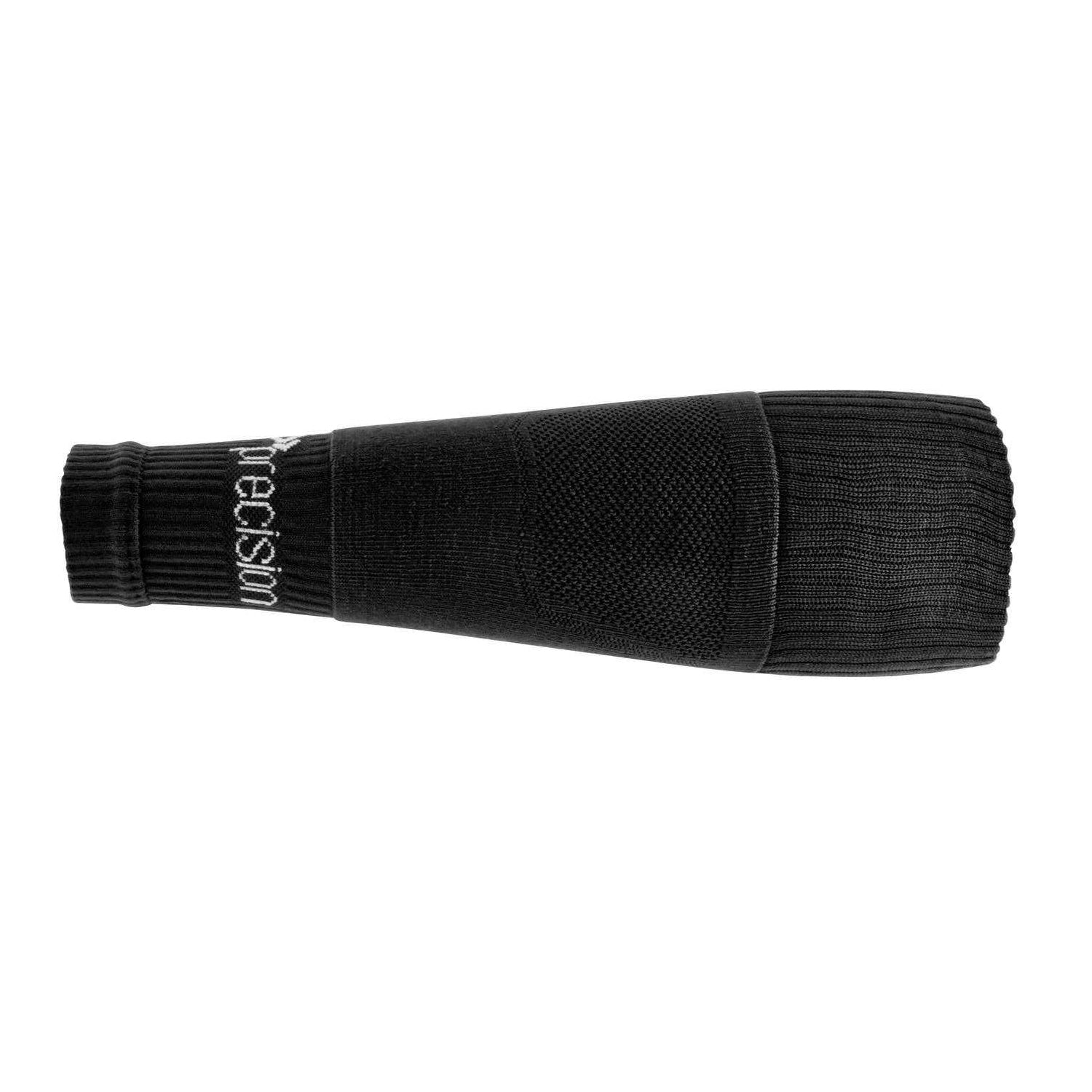Black - Back - Precision Unisex Adult Pro Compression Footless Socks