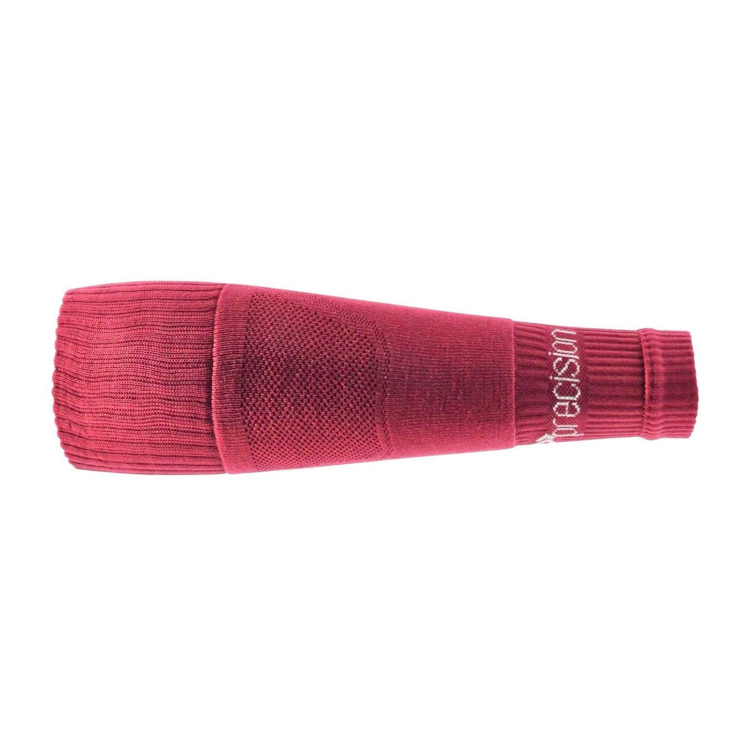 Maroon - Back - Precision Unisex Adult Pro Compression Footless Socks