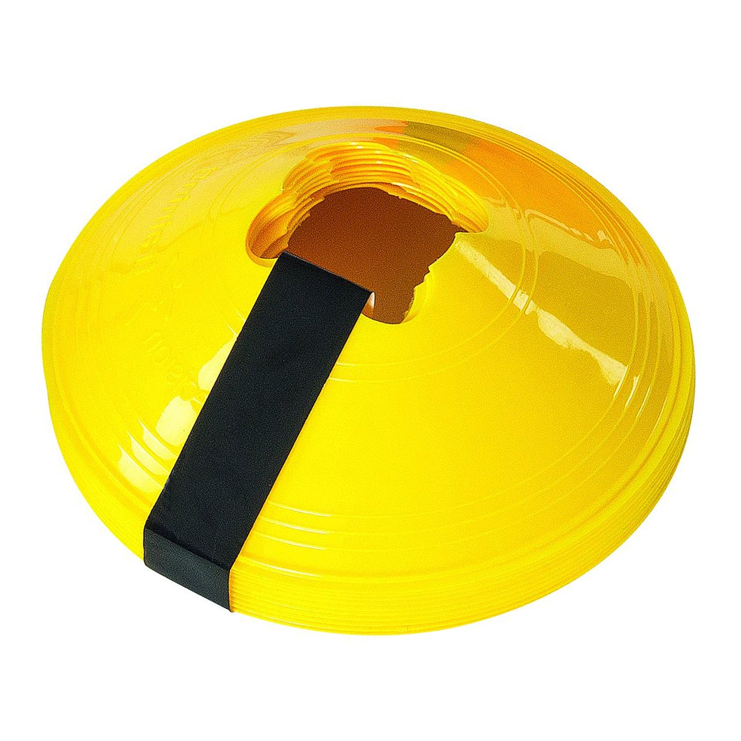 Yellow - Back - Precision Sleeved Saucer Cones (Pack Of 10)