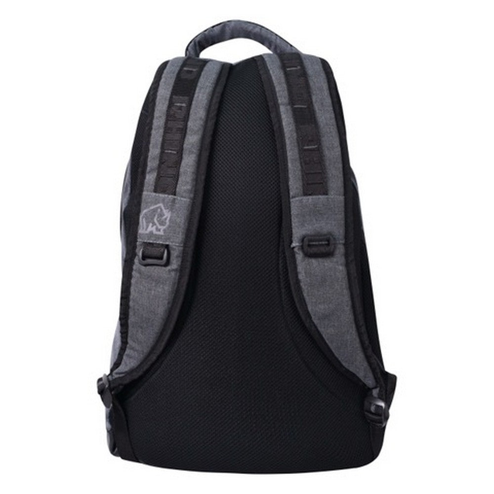 Grey - Back - Rhino Logo Match Backpack