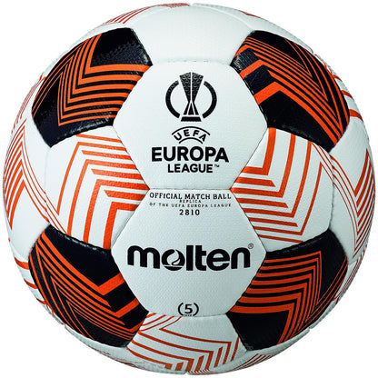 White-Red-Black - Front - UEFA Europa League 2810 Molten Replica Football