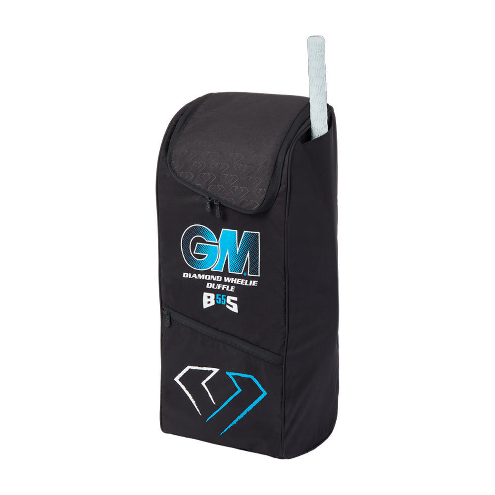 Black-Blue - Side - Gunn And Moore Diamond 606 Wheelie Duffle Bag