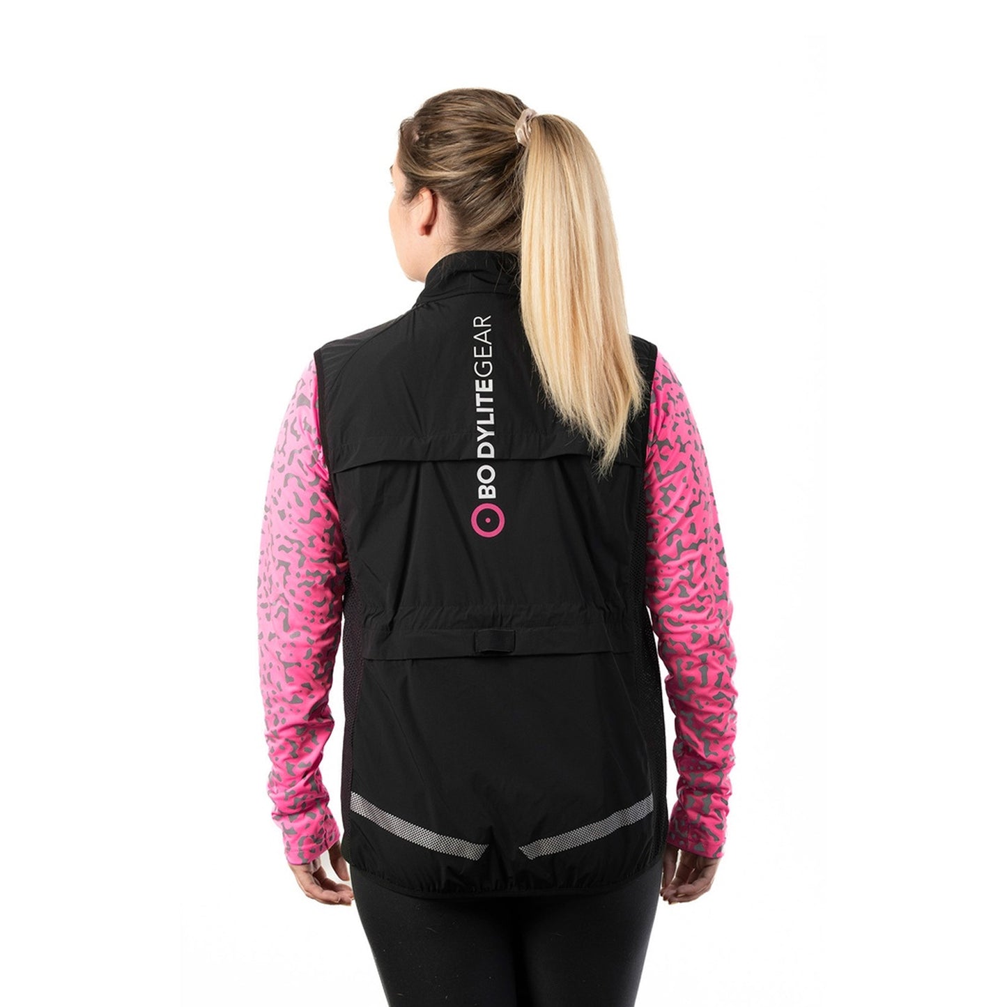 Neon Pink - Back - Bodylite Gear Unisex Adult Nightviz Gilet