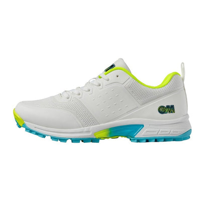 White - Side - Gunn And Moore Unisex Adult Aion All Rounder Rubber Cricket Shoes