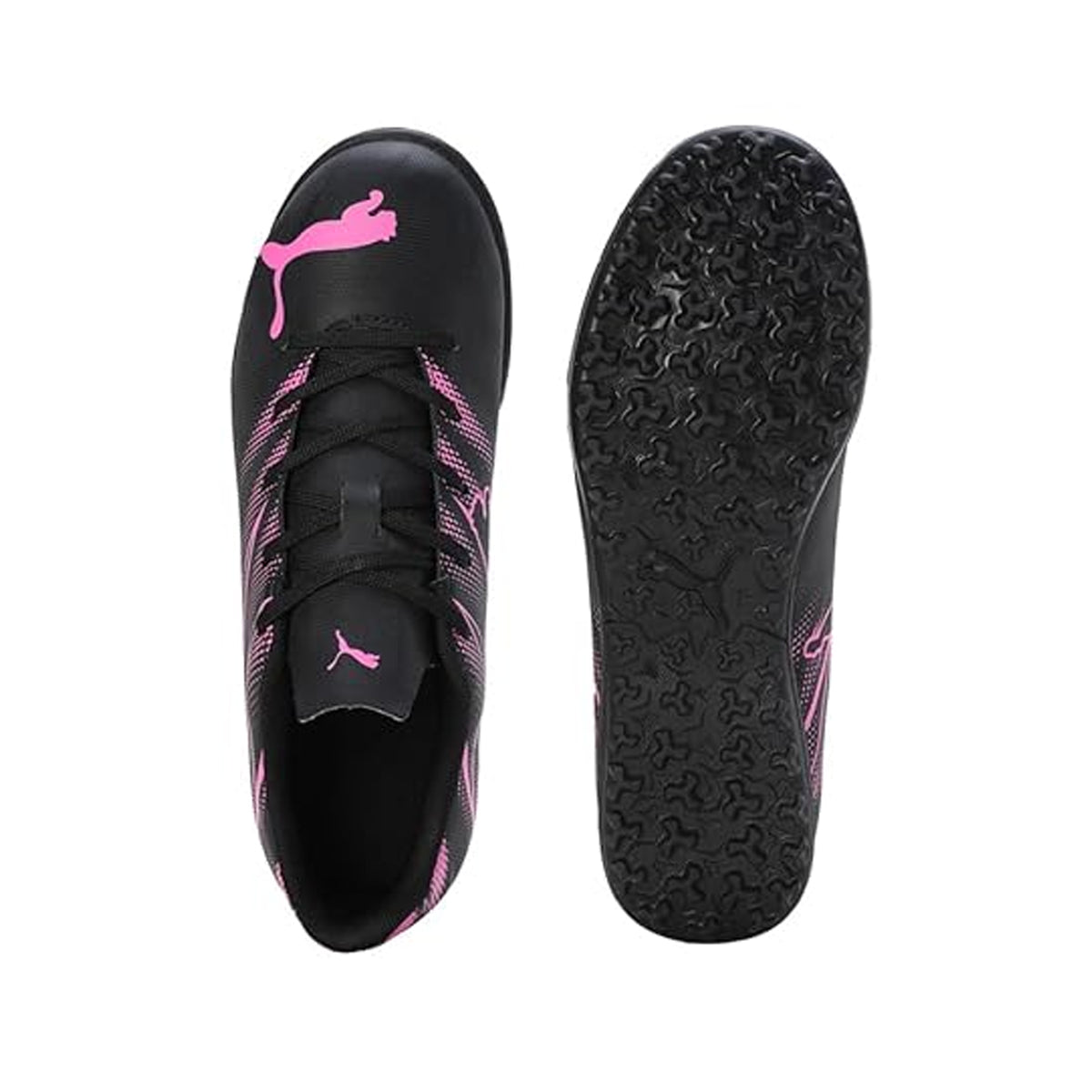 Black-Pink - Close up - Puma Mens Attacanto Turf Training Football Boots