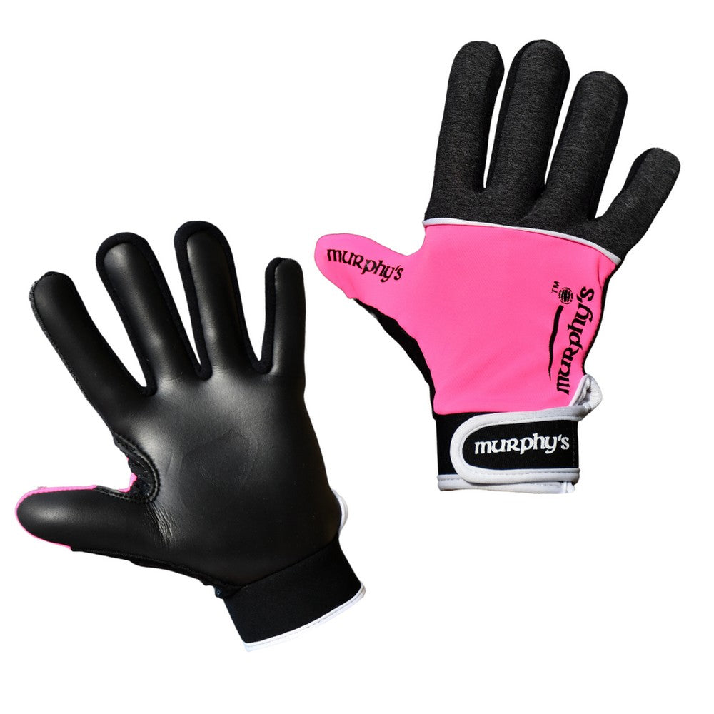 Pink-Black-White - Back - Murphys Childrens-Kids V2 Gaelic Gloves
