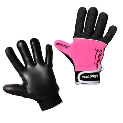 Pink-Black-White - Back - Murphys Childrens-Kids V2 Gaelic Gloves