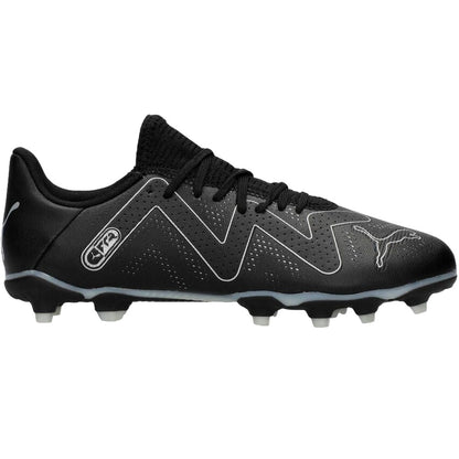 Black-Silver - Side - Puma Childrens-Kids Future Play Football Boots