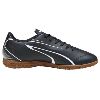 Black-White - Back - Puma Mens Vitoria Indoor Football Trainers