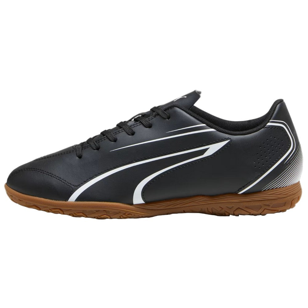 Black-White - Side - Puma Mens Vitoria Indoor Football Trainers