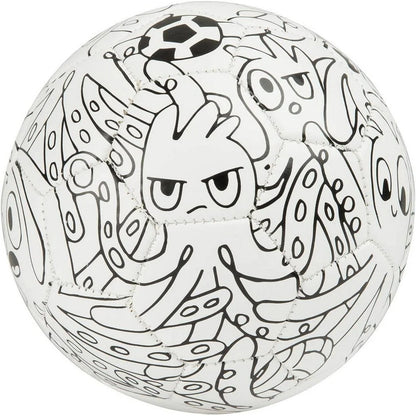White-Yellow - Back - Mitre Scriball Oodie Customizable Mini Football